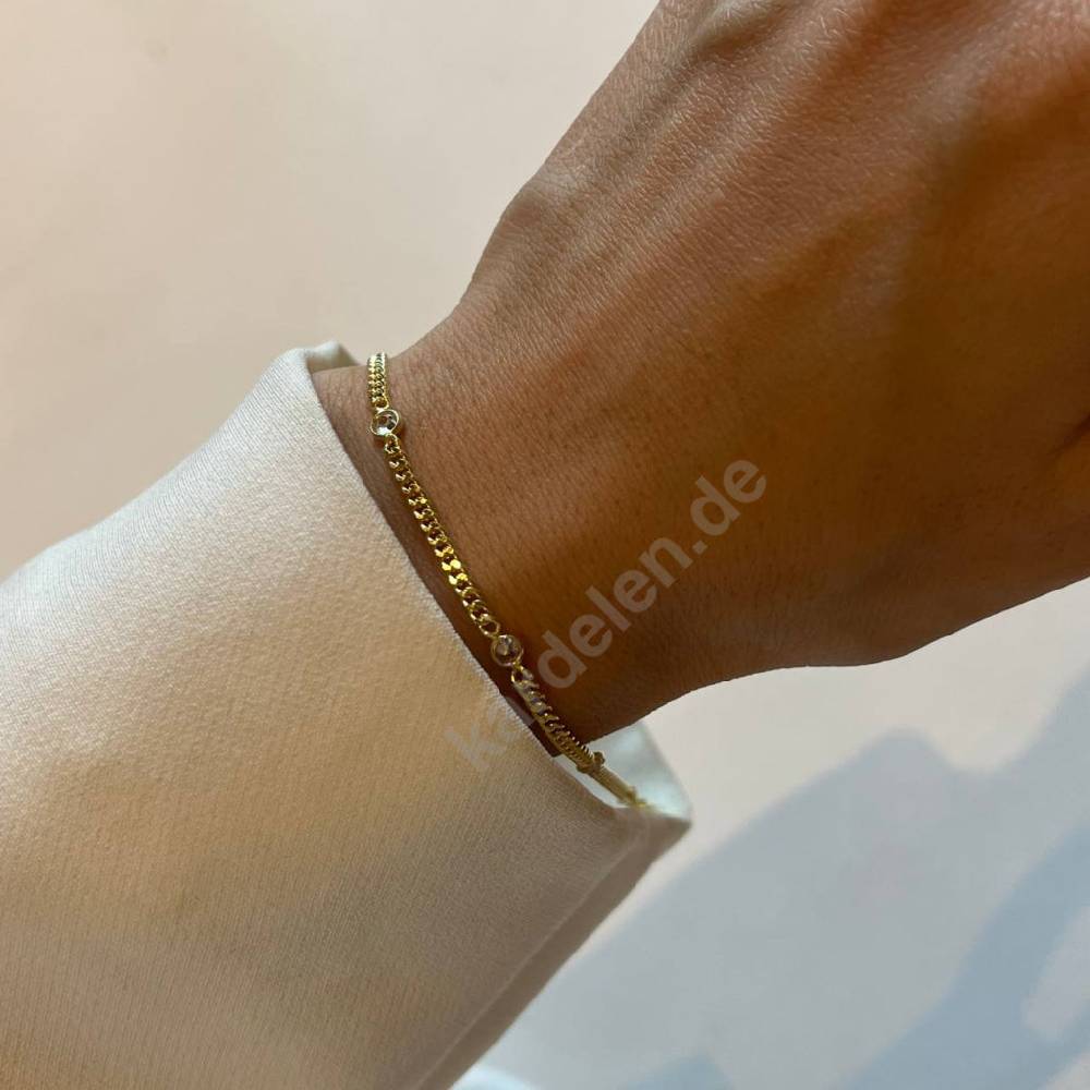 Kardelen 5 STEIN ARMKETTE - 925 SILBER