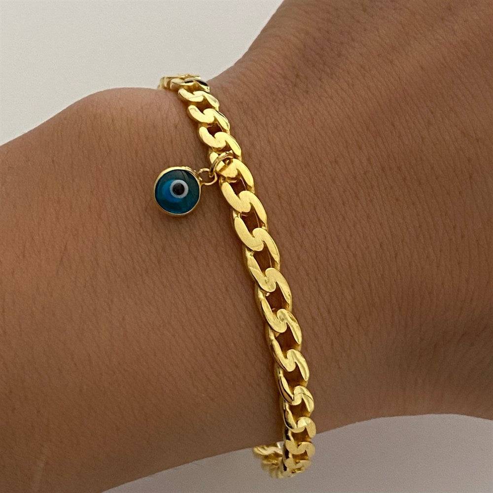 Kardelen Armreifen Mit Nazar - 925 SILBER