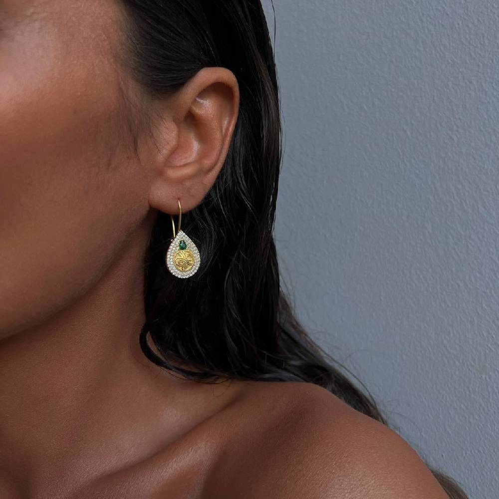 Kardelen Auftakelung Ohrringe - 925 SILBER