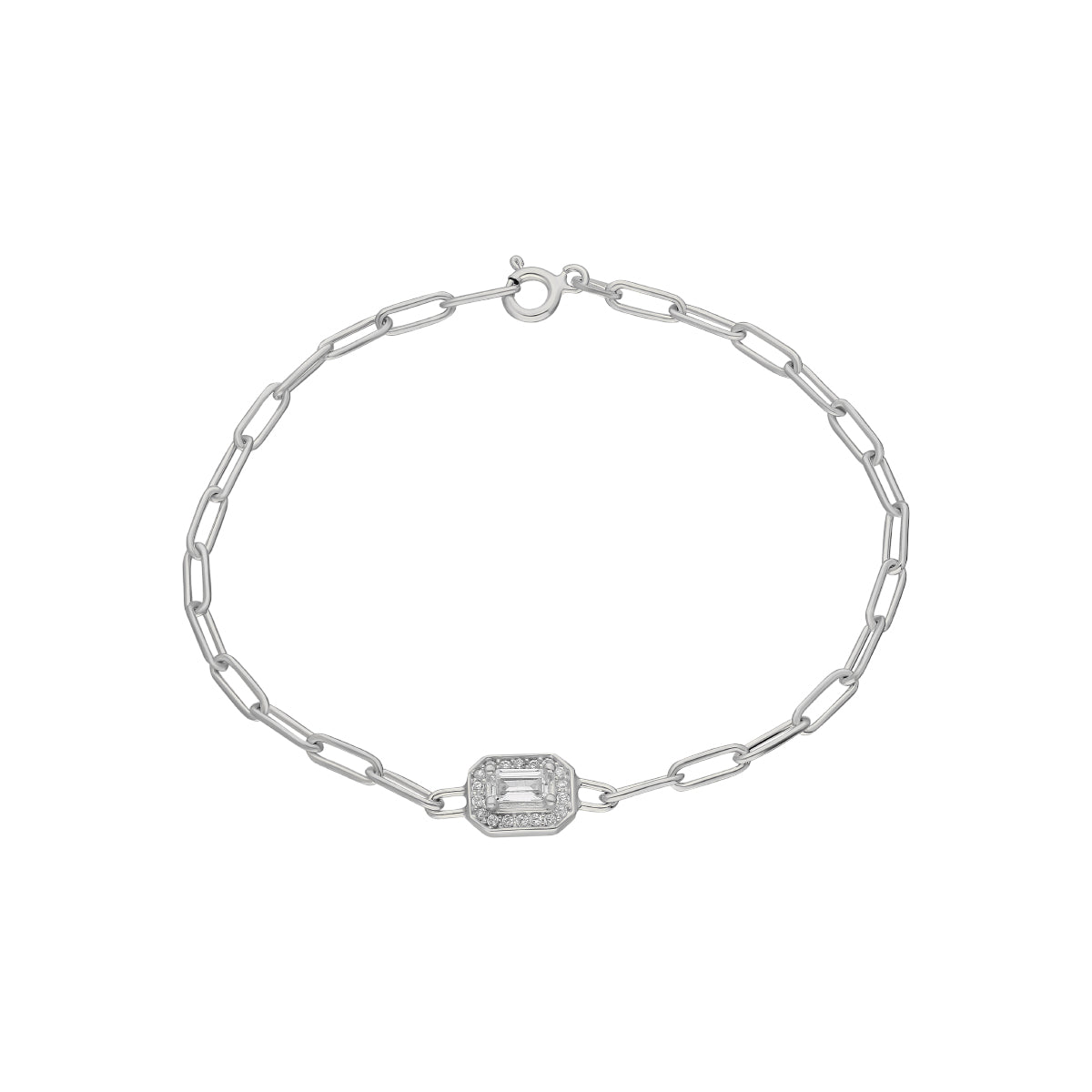 Kardelen Baguette Armkette - 925 SILBER