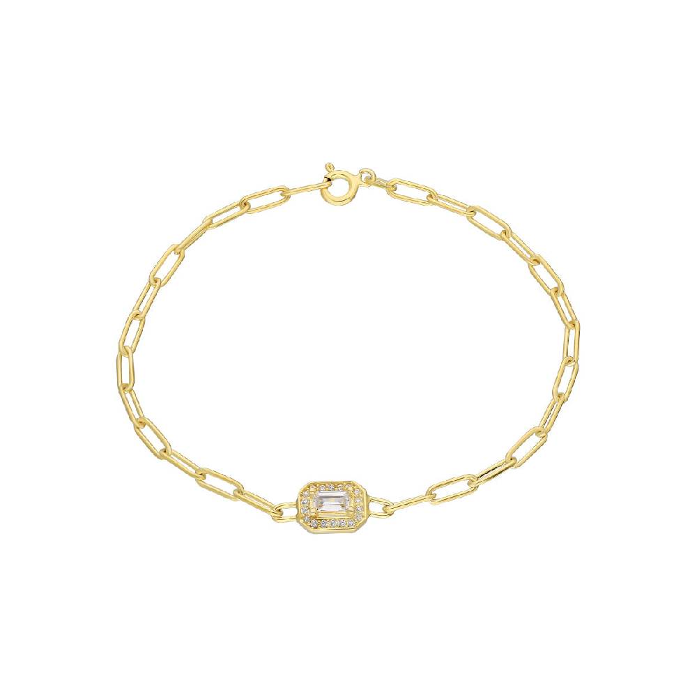 Kardelen Baguette Armkette - 925 SILBER