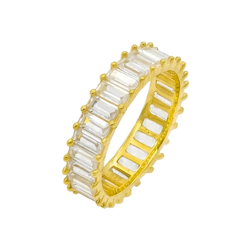 Kardelen Baguette Stones Ring - 925 SILBER