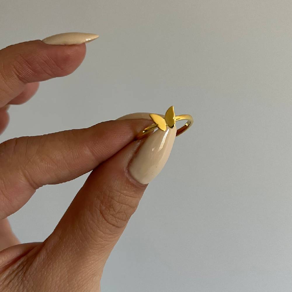 Kardelen Basic Schmetterling Ring - 925 SILBER