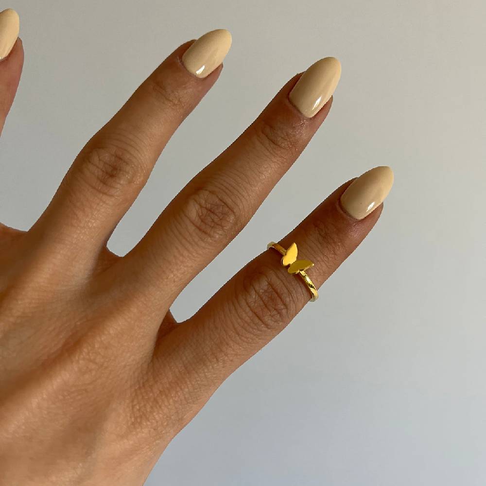 Kardelen Basic Schmetterling Ring - 925 SILBER