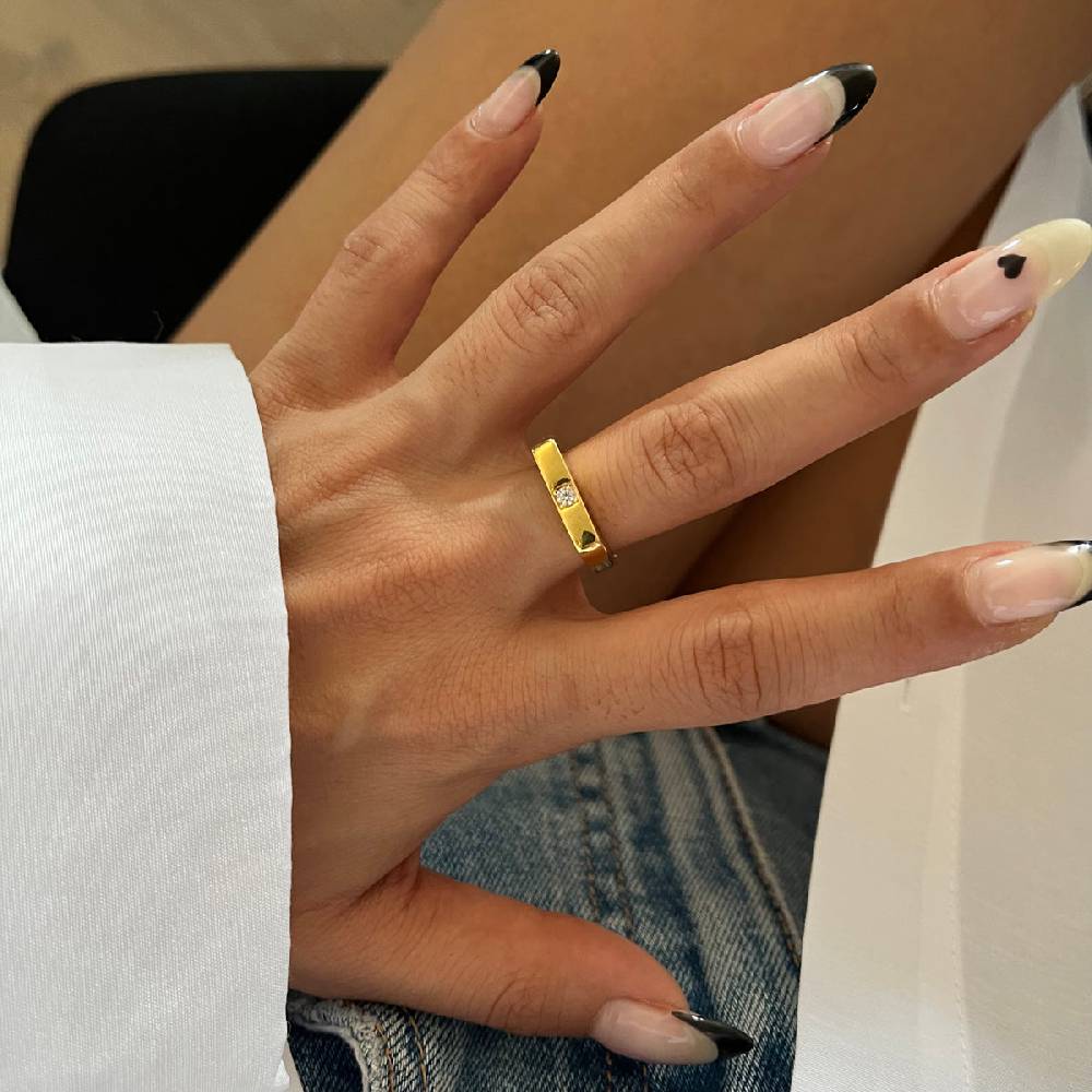 Kardelen Basic Solitaire Ring - 925 SILBER