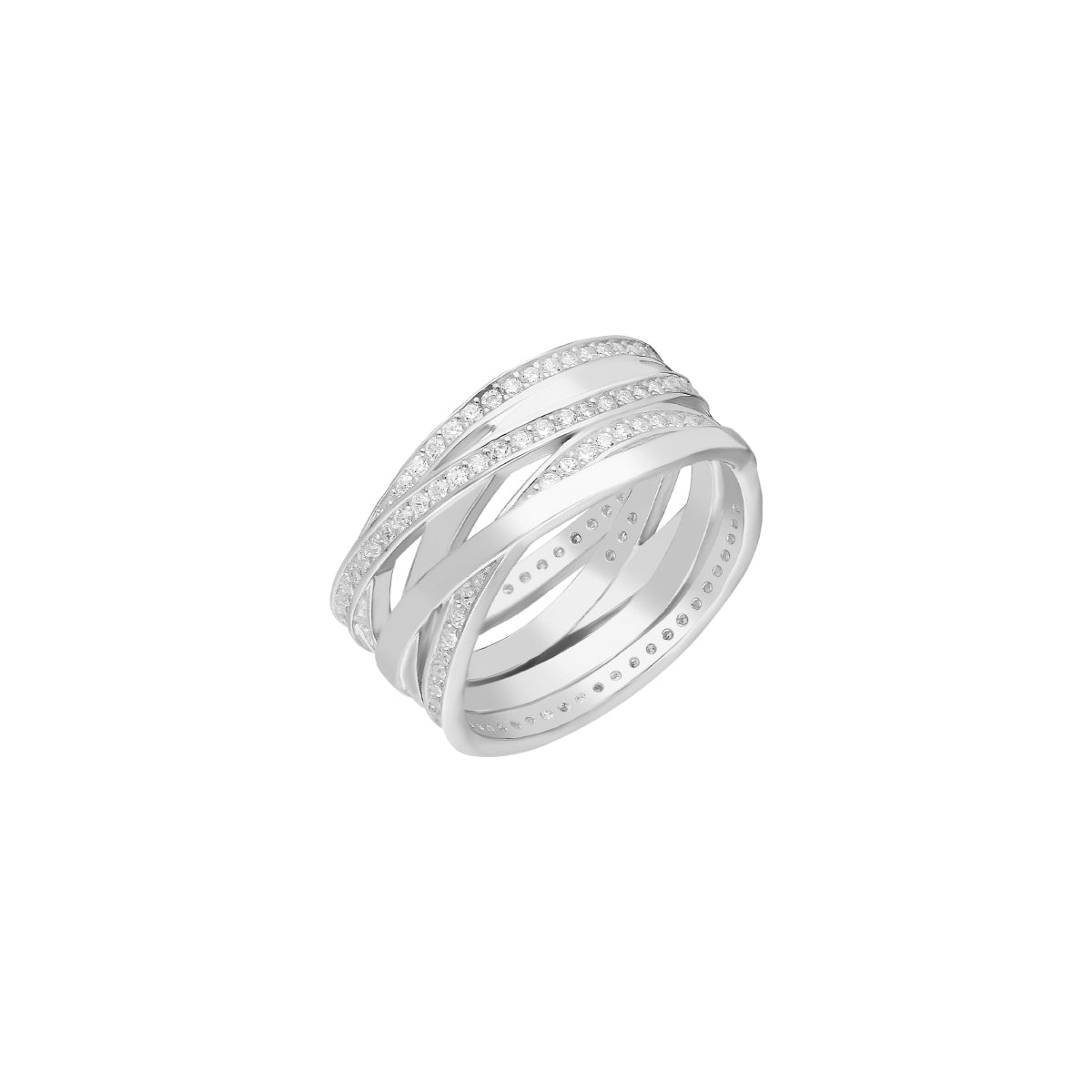 Kardelen Big Shaylee Zirkonia Ring - 925 SILBER