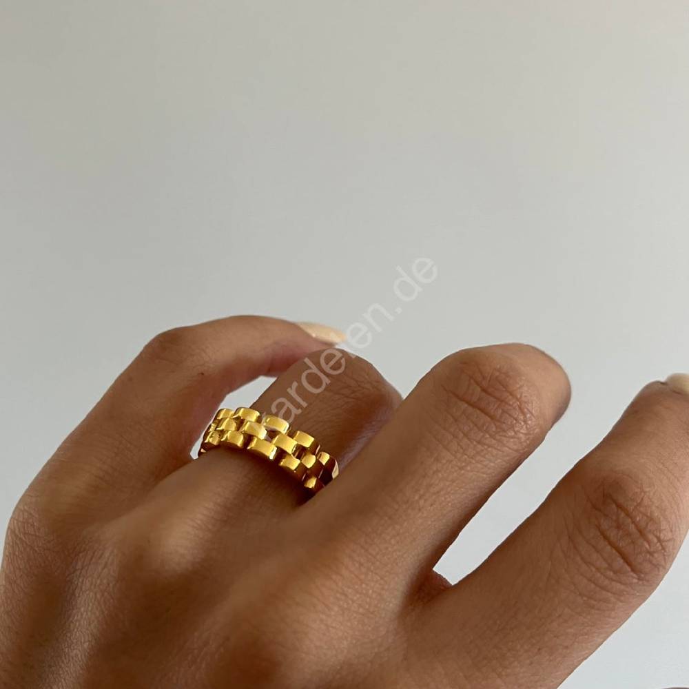 Kardelen Bricket Ring - 925 SILBER