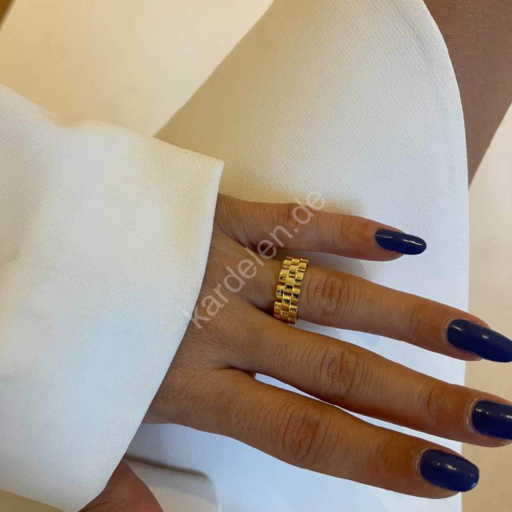 Kardelen Bricket Ring - 925 SILBER