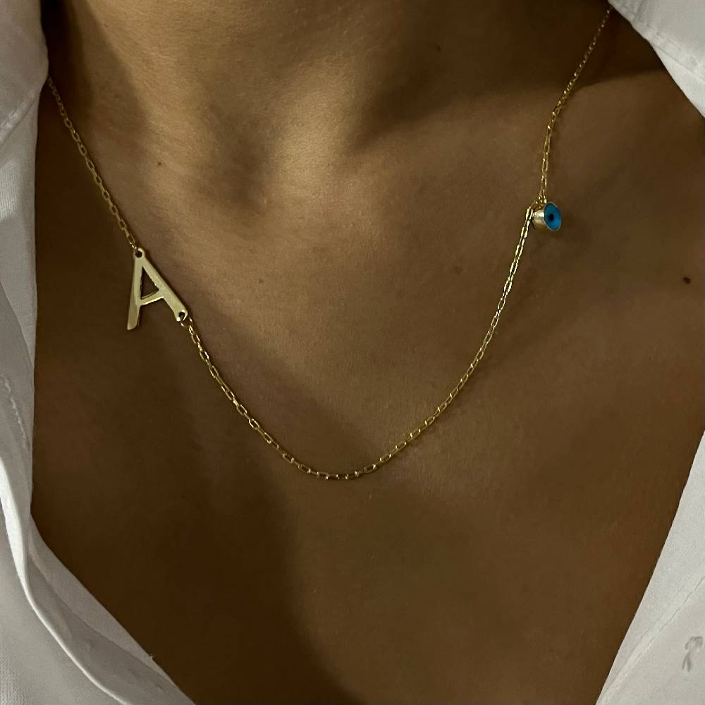 Kardelen Buchstabenkette Nazar - 925 SILBER