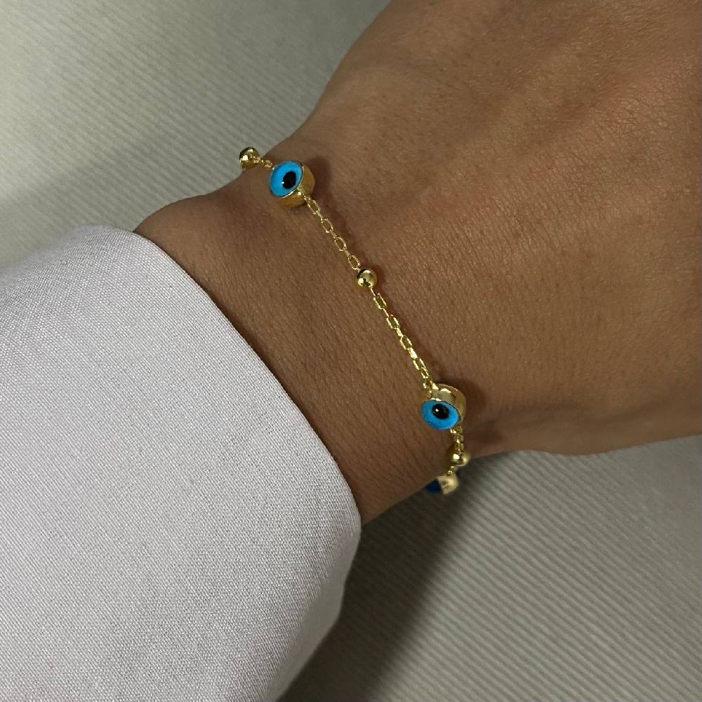 Kardelen Bullet Nazar Armband - 925 SILBER