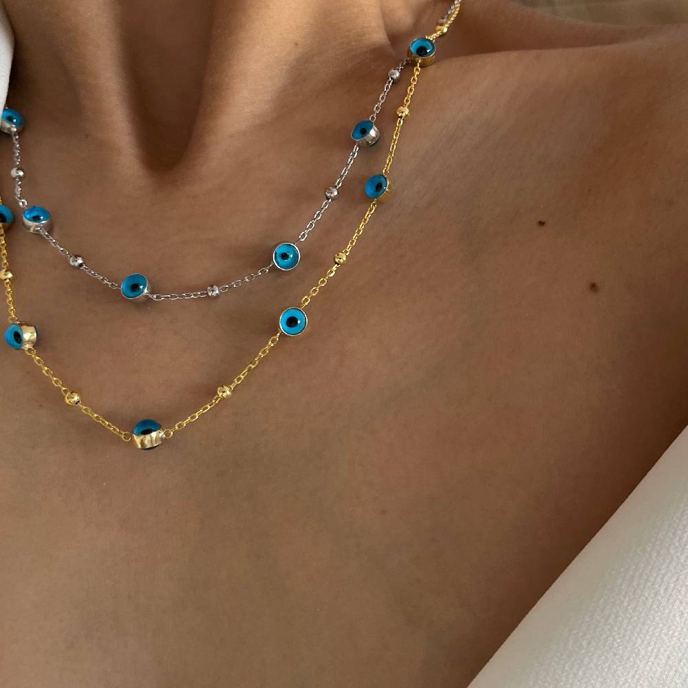 Kardelen Bullet Nazar Halskette - 925 SILBER