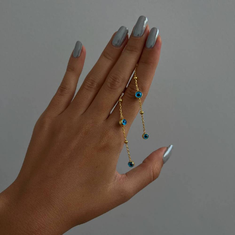 Kardelen BULLET NAZAR OHRRINGE - 925 SILBER