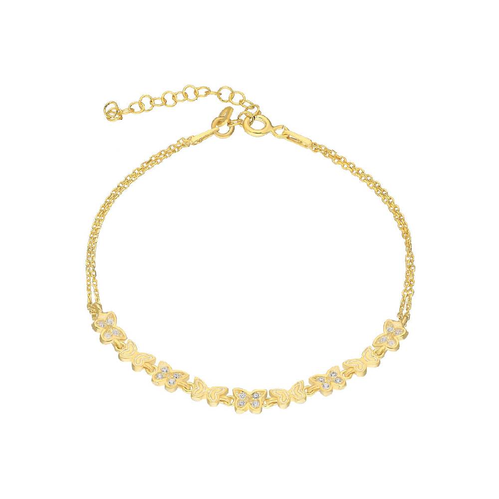 Kardelen Butterfly Armkette Mini - 925 SILBER