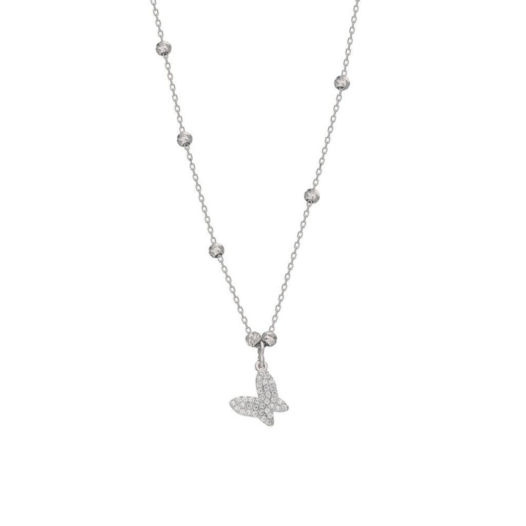 Kardelen BUTTERFLY BALL HALSKETTE - 925 SILBER