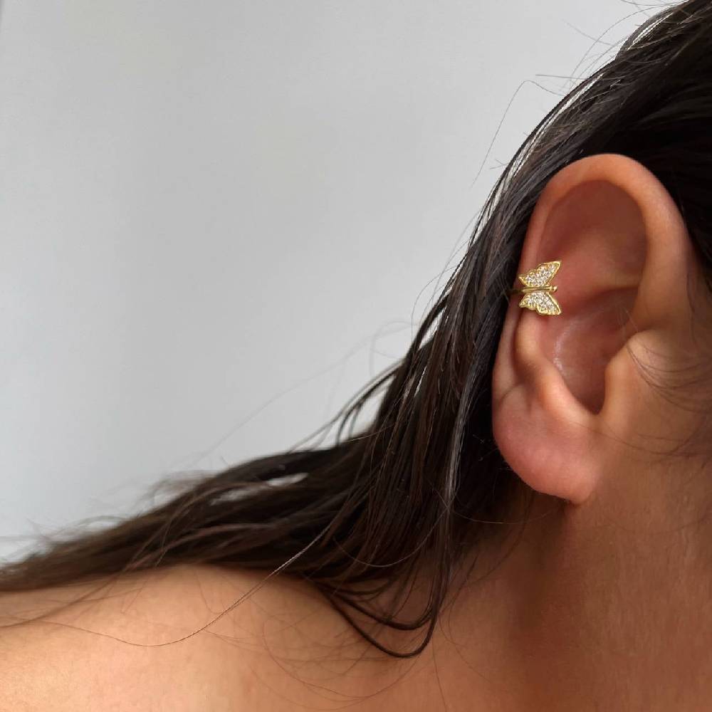 Kardelen BUTTERFLY EARCUFF - 925 SILBER