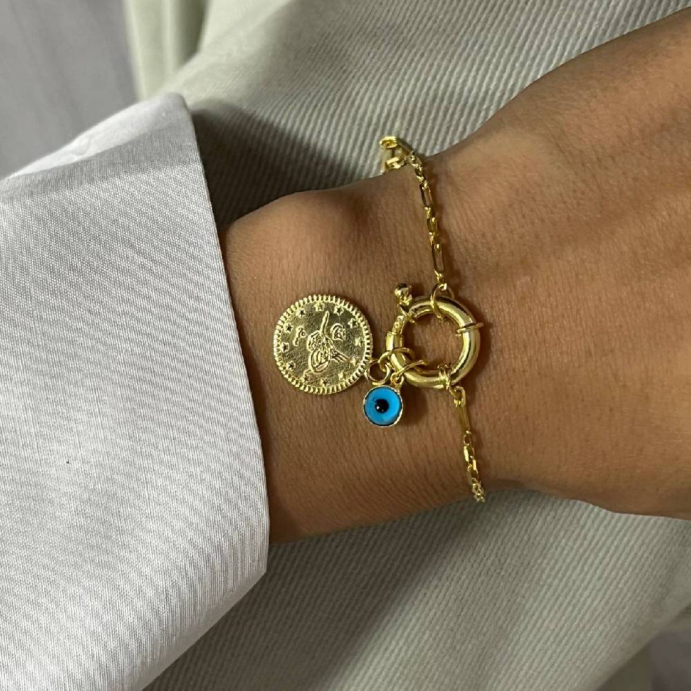 Kardelen Ceyrek Nazar Armband - 925 SILBER