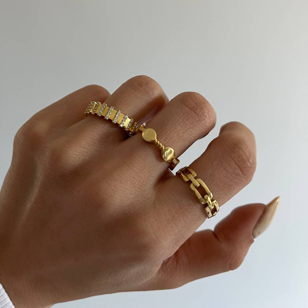 Kardelen Chain In Ring - 925 SILBER