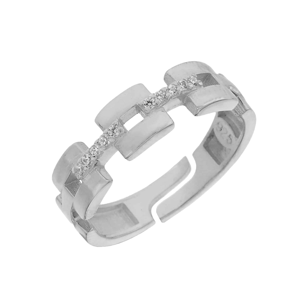Kardelen Chain In Ring Zirkonia - 925 SILBER