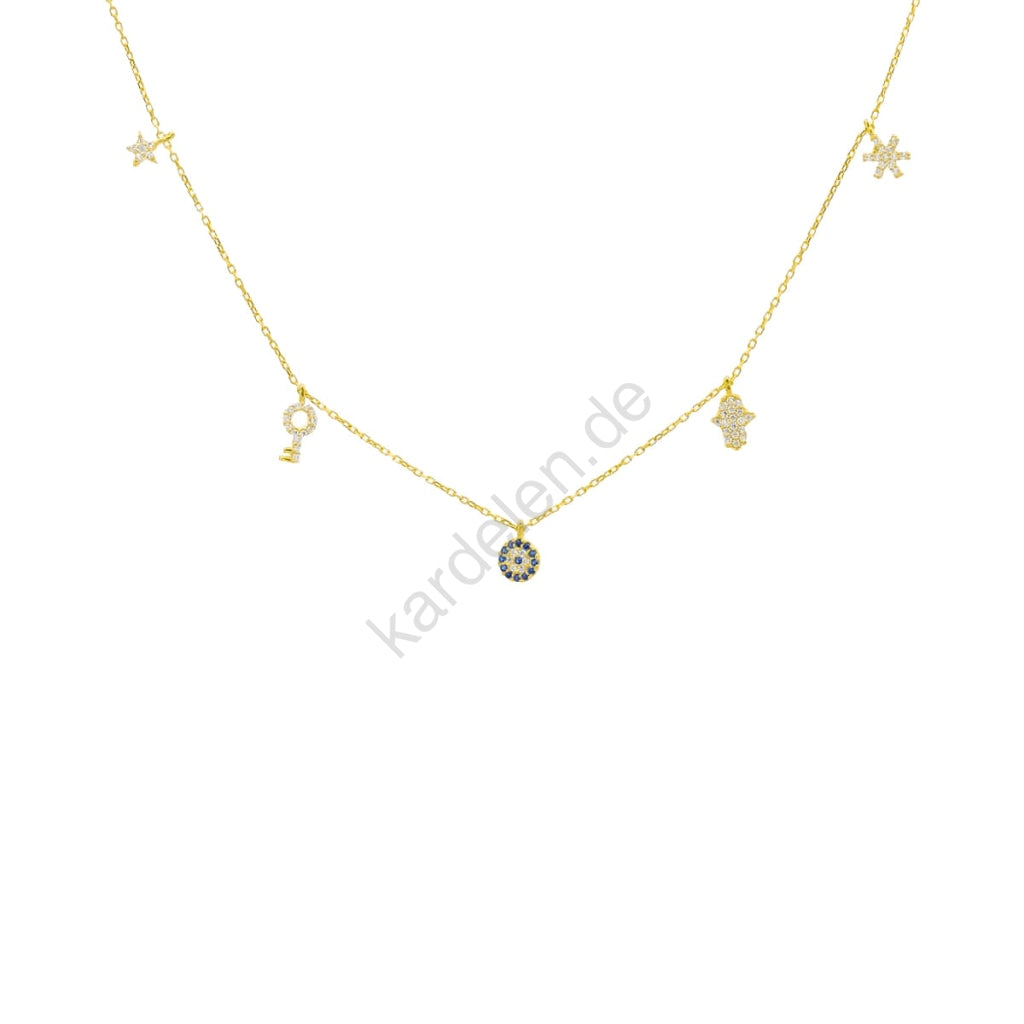 Kardelen Charm Halskette - 925 SILBER