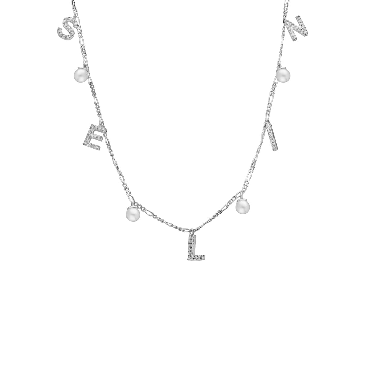 Kardelen CHOCKER NAMENSKETTE MIT PERLE - 925 SILBER