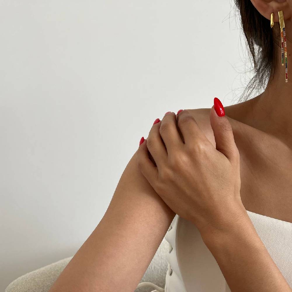 Kardelen Colorfull Oscar Ohrringe - 925 SILBER