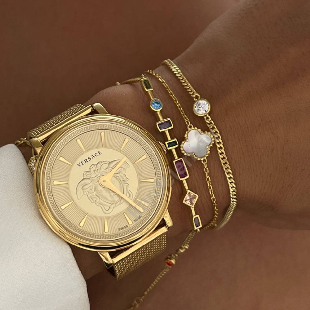 Kardelen Colorfull Stein Armkette - 925 SILBER