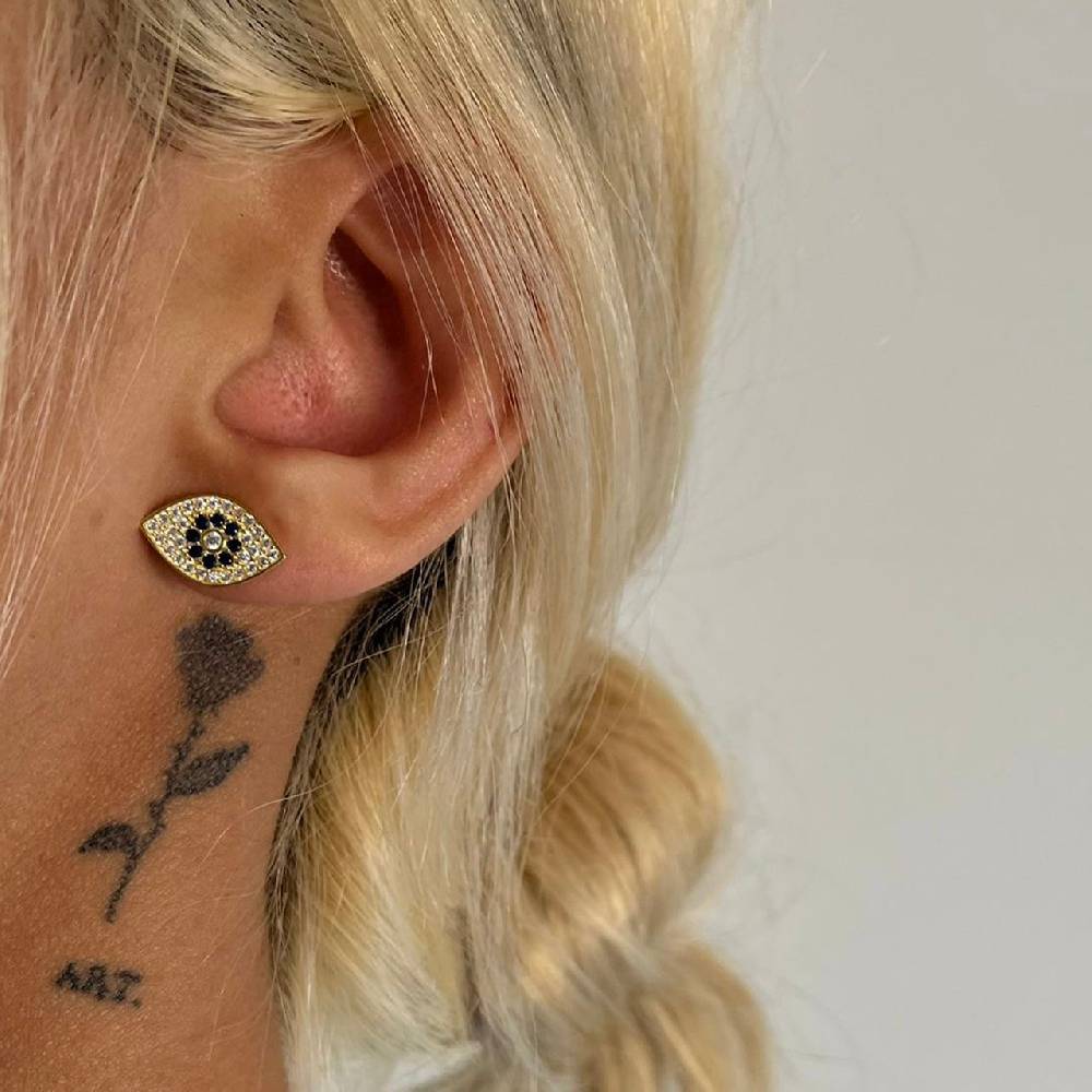 Kardelen Diamond Nazar Ohrring - 925 SILBER