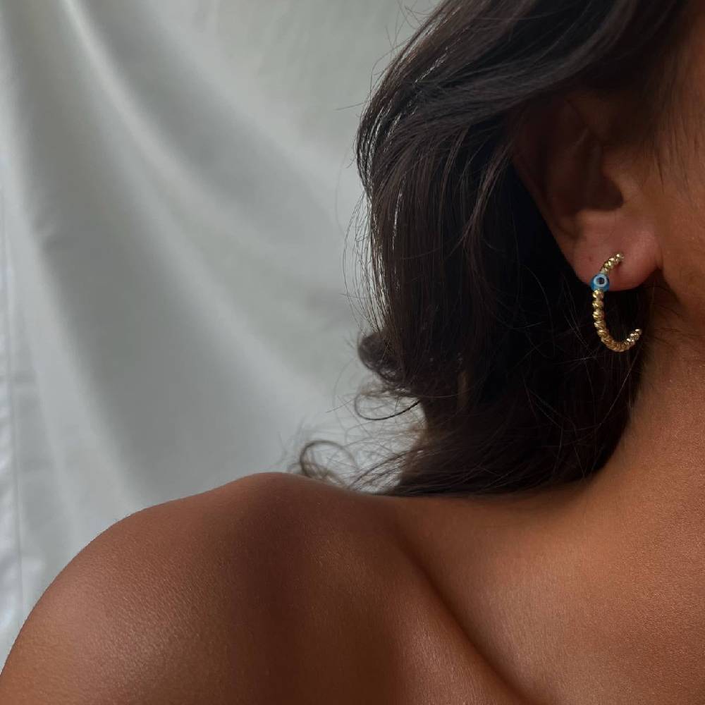 Kardelen DORICA NAZAR OHRRING - 925 SILBER