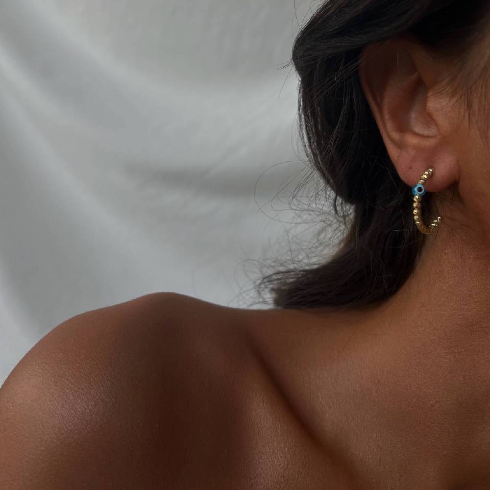 Kardelen DORICA NAZAR OHRRING - 925 SILBER