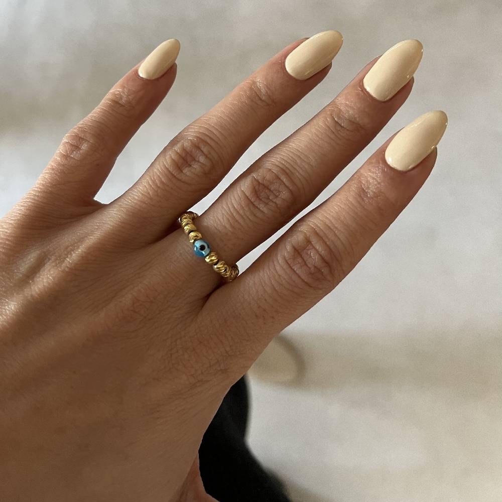 Kardelen Dorica Nazar Ring - 925 SILBER