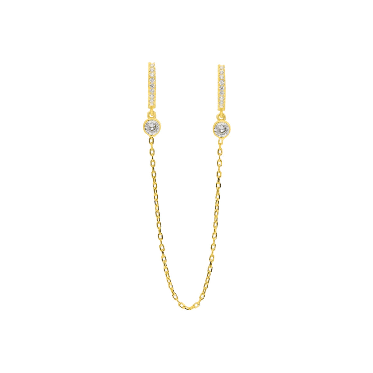 Kardelen Double Strang Ohrring - 925 SILBER