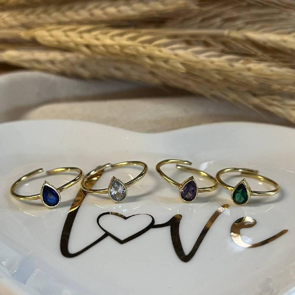 Kardelen Drop Ring - 925 SILBER