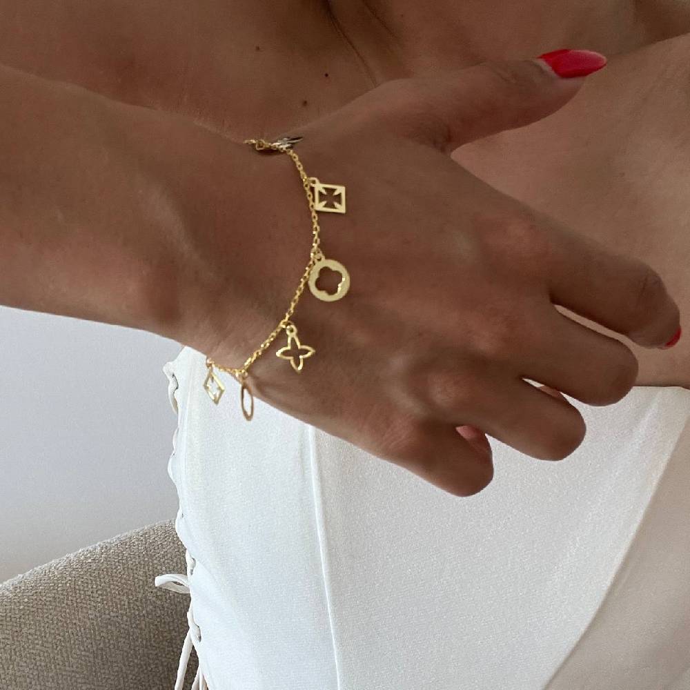 Kardelen Elenora Charm Armband - 925 SILBER