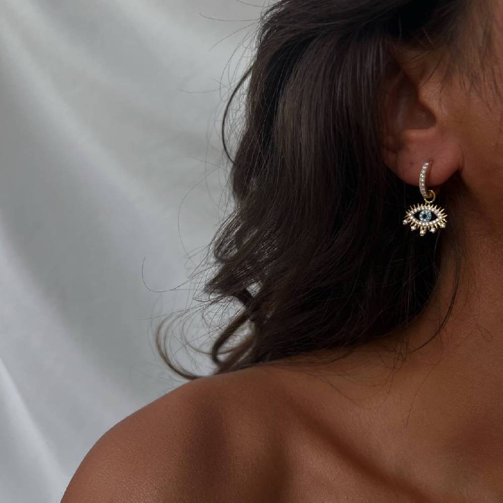 Kardelen Eye Effect Model 1 Ohrring - 925 SILBER