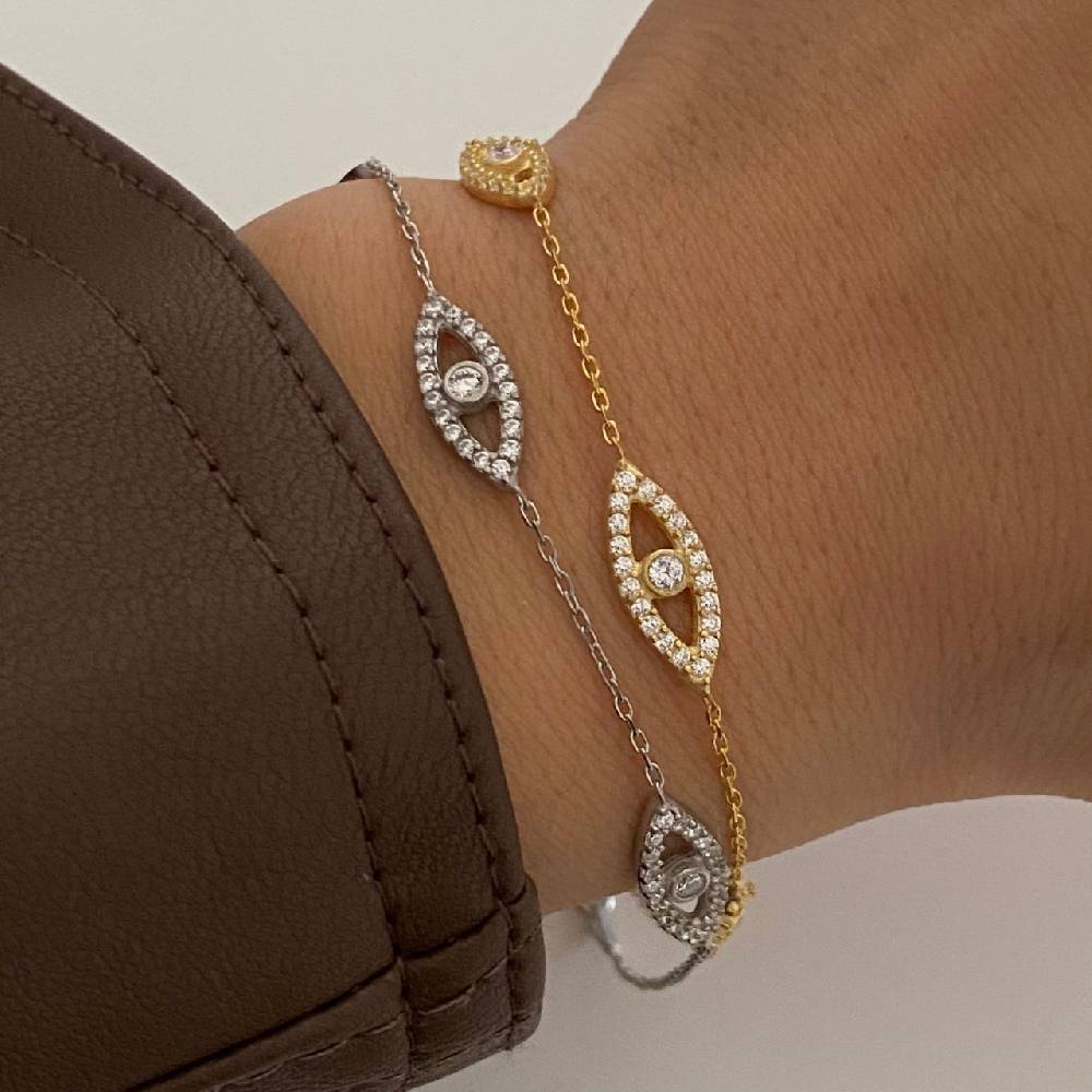 Kardelen Eyez Armkette - 925 SILBER