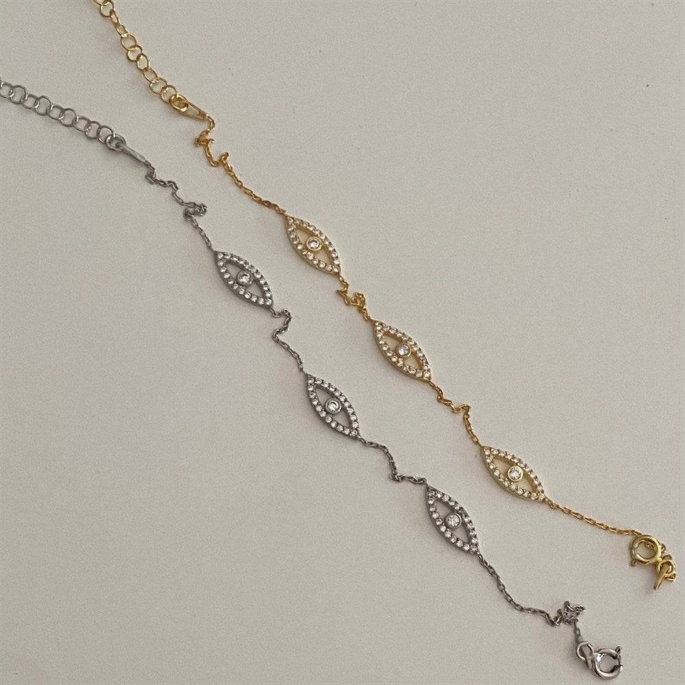 Kardelen Eyez Armkette - 925 SILBER