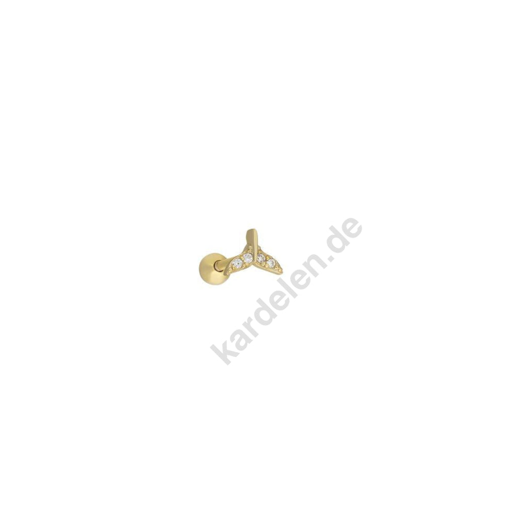 Kardelen Fish Tail Piercing - 925 SILBER