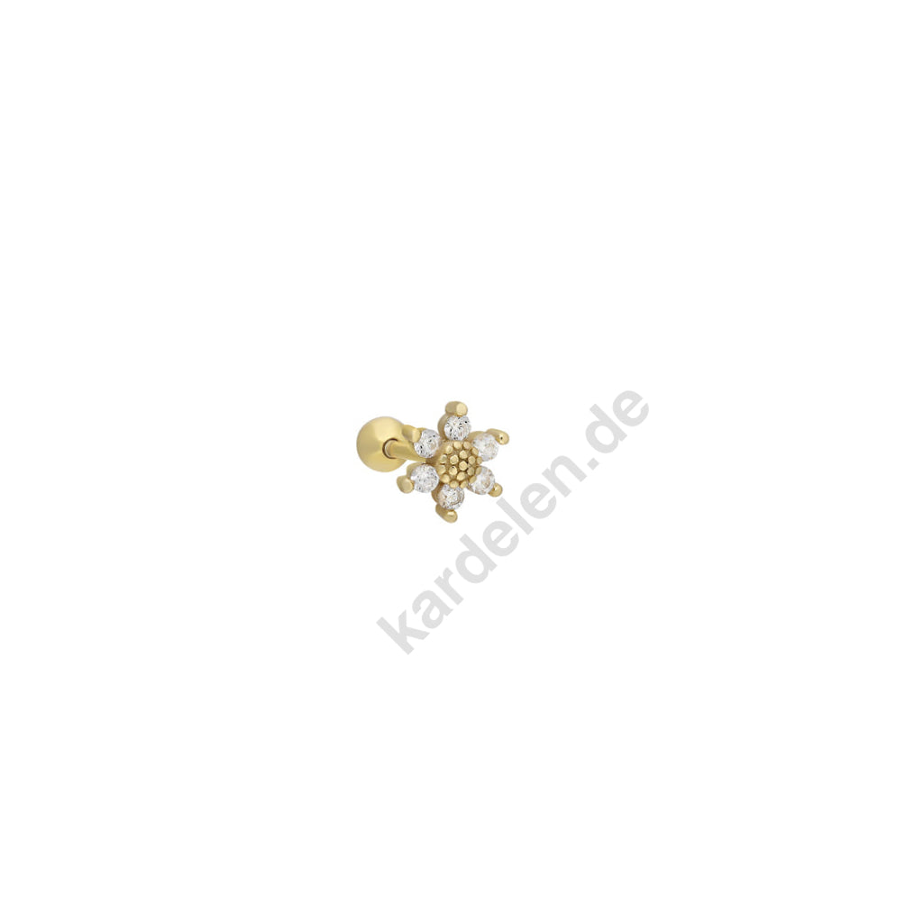 Kardelen Flower Piercing - 925 SILBER