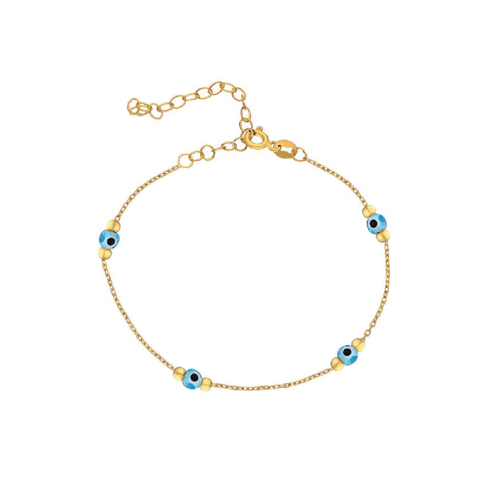 Kardelen Four Eye Nazar Armkette - 925 SILBER