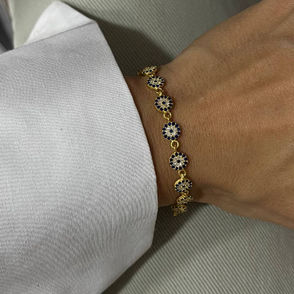 Kardelen Full Nazar Armband - 925 SILBER