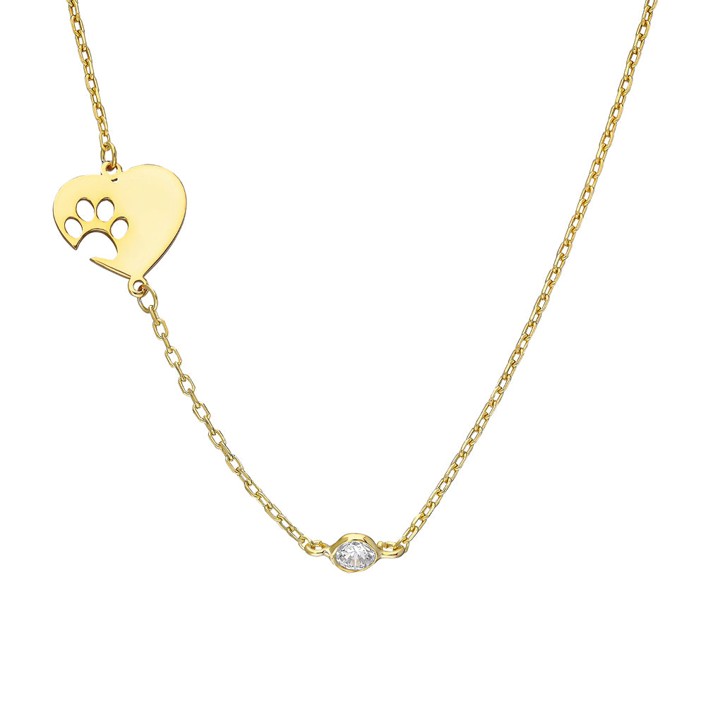 Kardelen GEBURTSSTEIN DOG HALSKETTE - 925 SILBER