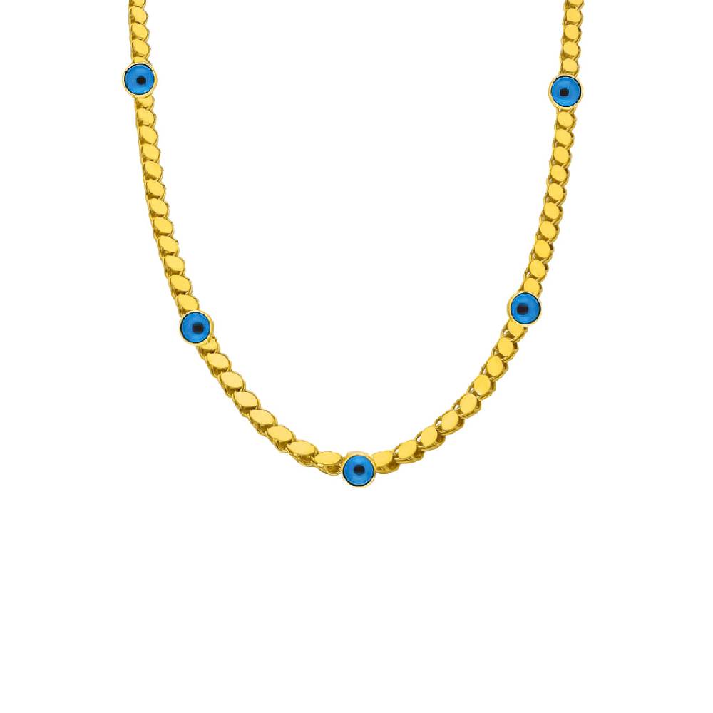 Kardelen Gersten X Nazar Halskette - 925 SILBER