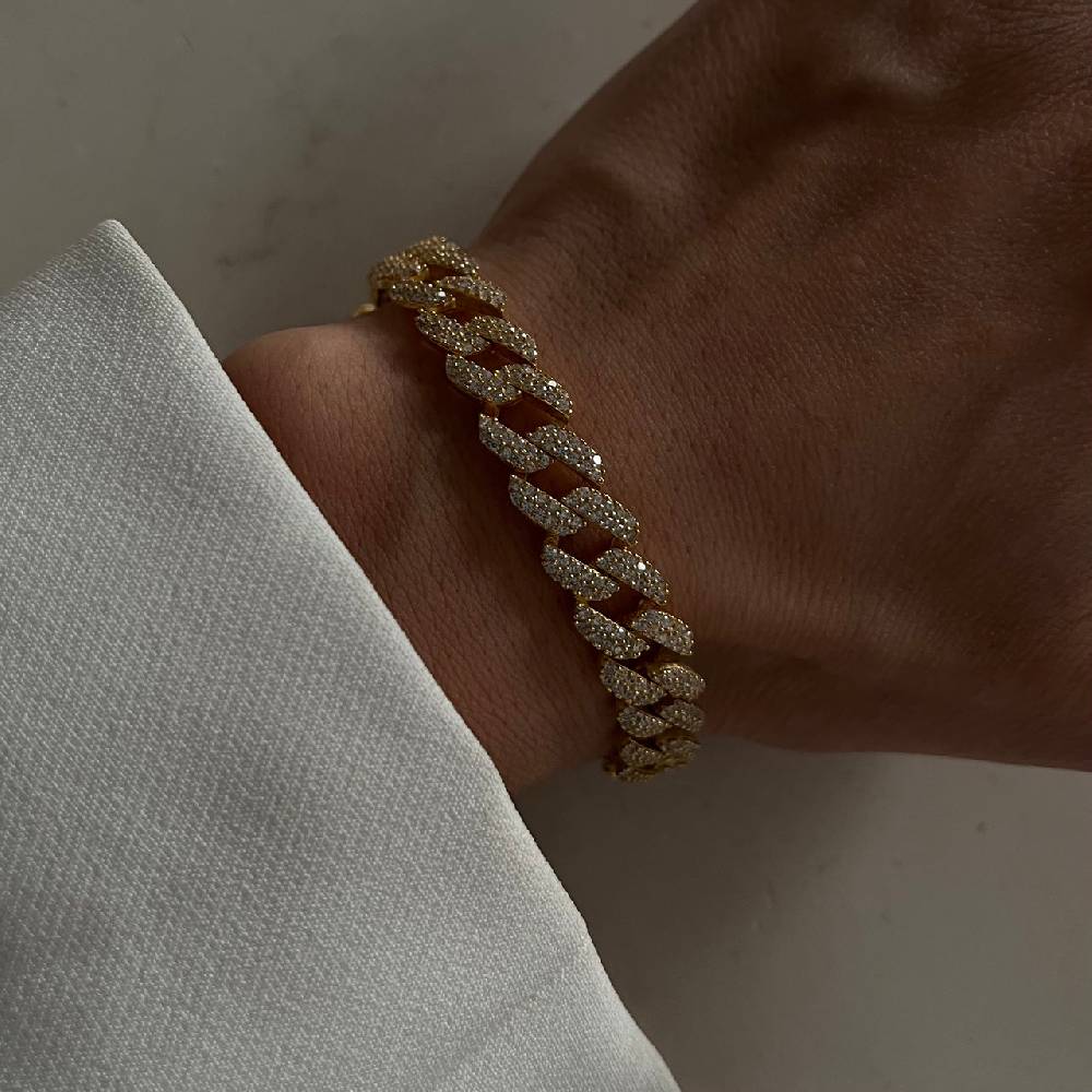 Kardelen Gourmet Zirkonia Armkette - 925 SILBER