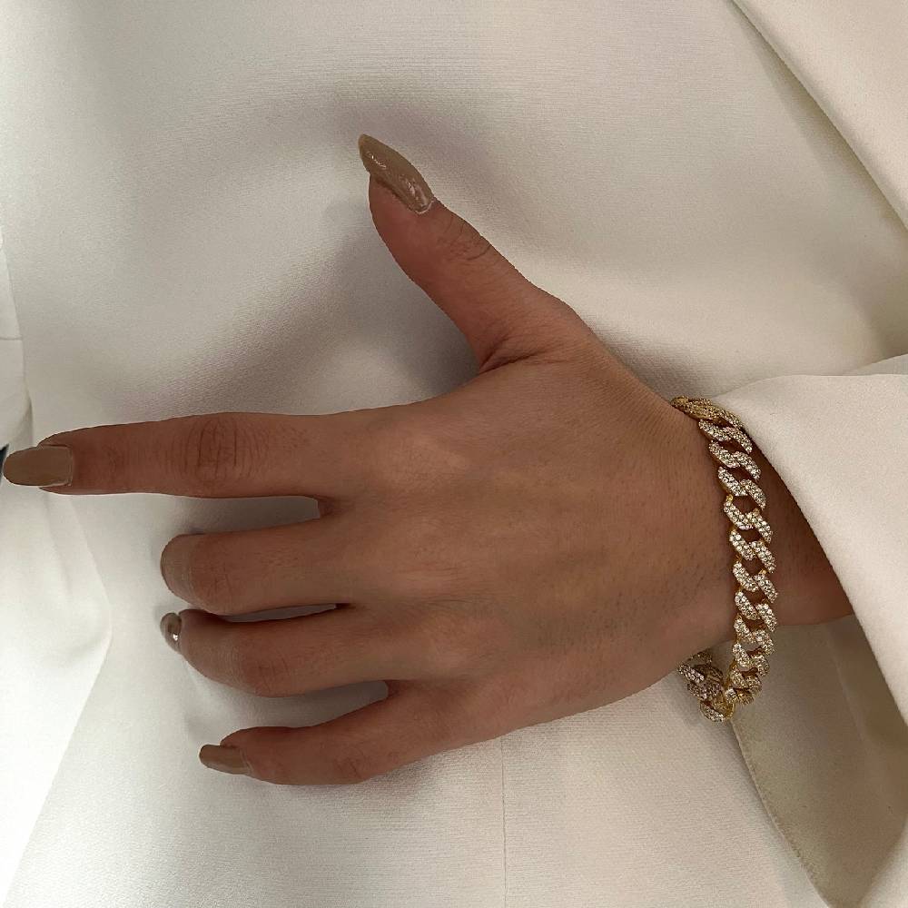 Kardelen Gourmet Zirkonia Armkette - 925 SILBER