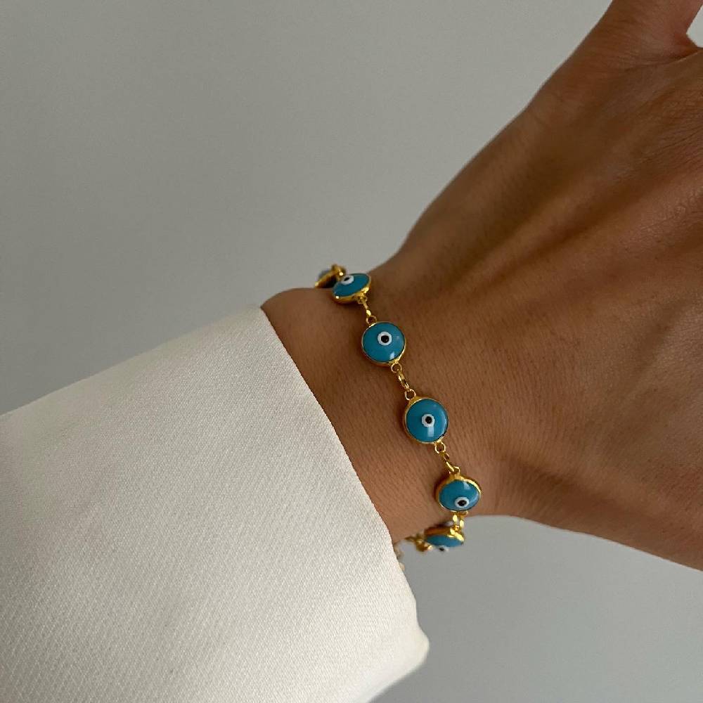 Kardelen Grande Nazar Armkette - 925 SILBER