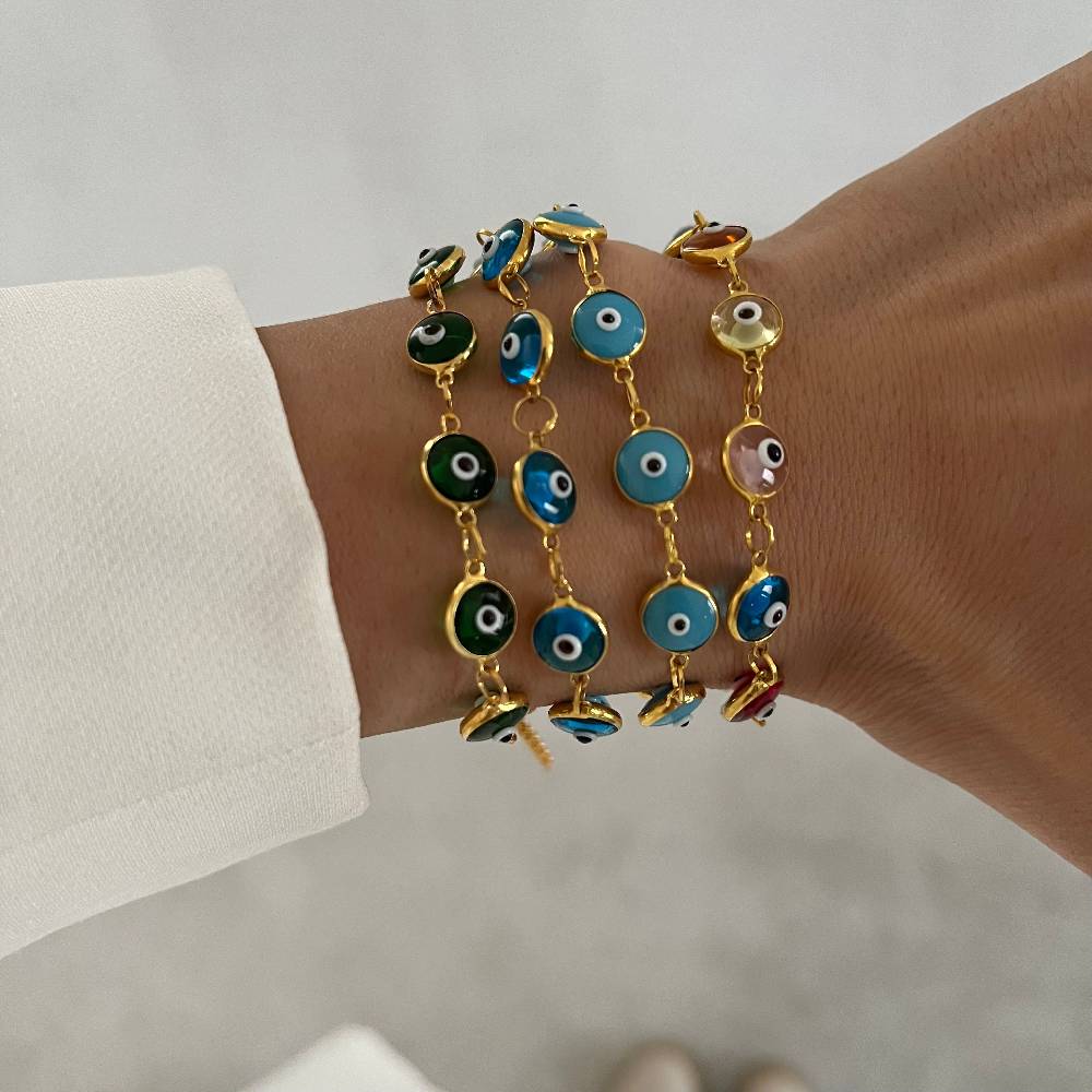 Kardelen Grande Nazar Armkette - 925 SILBER