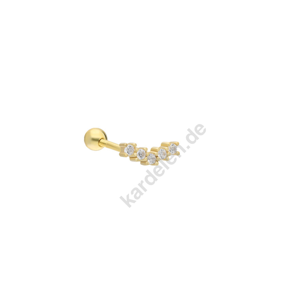 Kardelen Hill Zirkonia Piercing - 925 SILBER