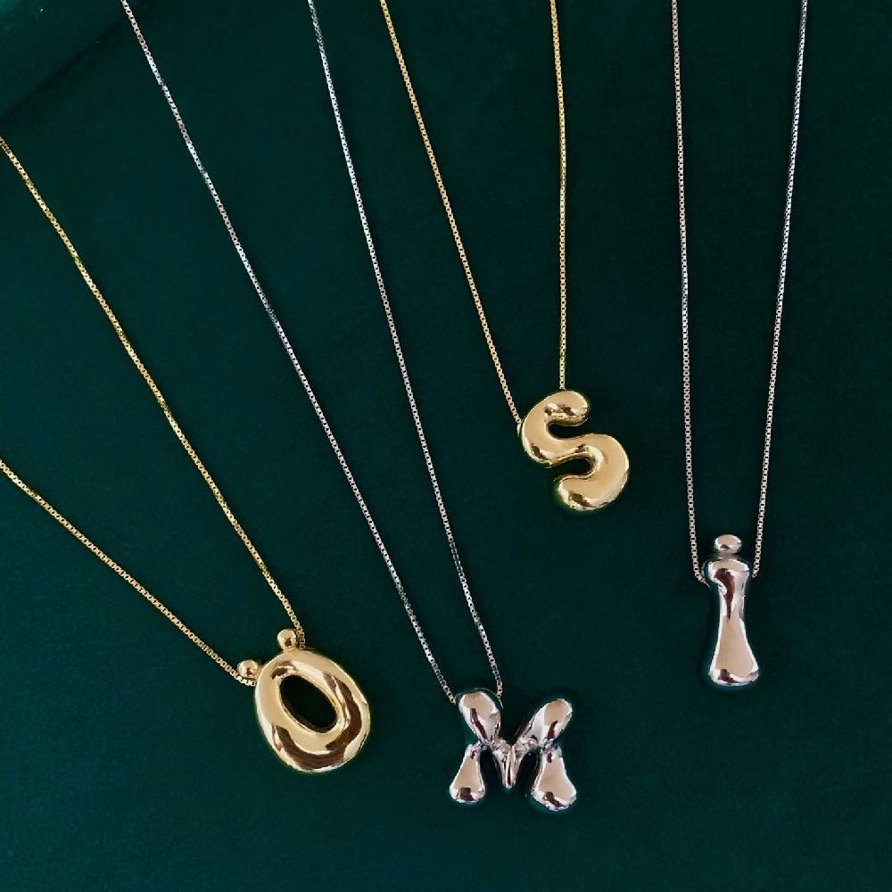 Kardelen ICON BOMB BUCHSTABEN HALKSETTE - 925 SILBER