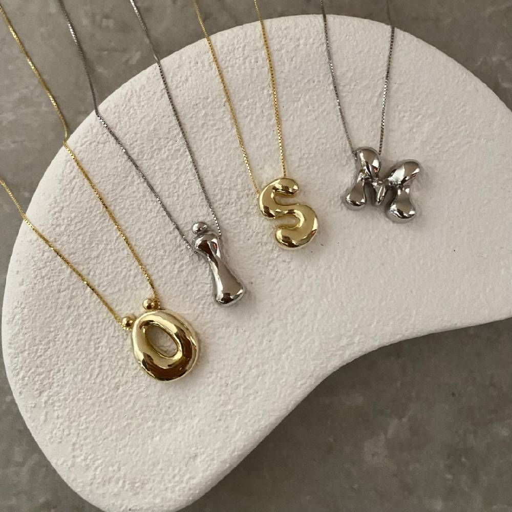 Kardelen ICON BOMB BUCHSTABEN HALKSETTE - 925 SILBER