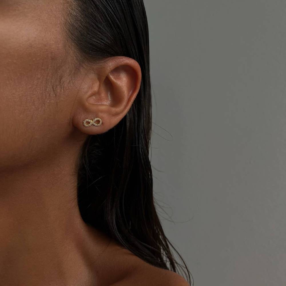 Kardelen Infinity Ohrstecker - 925 SILBER